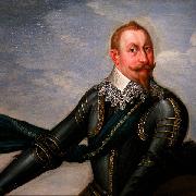 Johann Walter Gustavus Adolphus of Sweden at the Battle of Breitenfeld oil painting